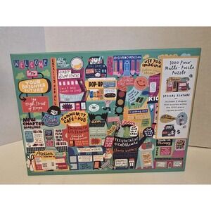 The High Street of Hope 1000 Piece "Multi-Puzzle" Jigsaw Puzzle Galison Preowned